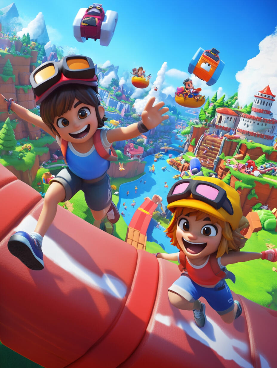 Adventure Kingdom A chaotic party obstacle course race where players dash, jump, and outmaneuver rivals across a sprawling kingdom to claim the legendary golden egg and return it to the castle!